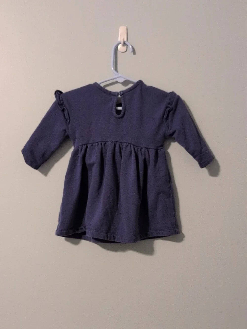 Carter's Purple Dress with Pink and Orange Floral Embroidery