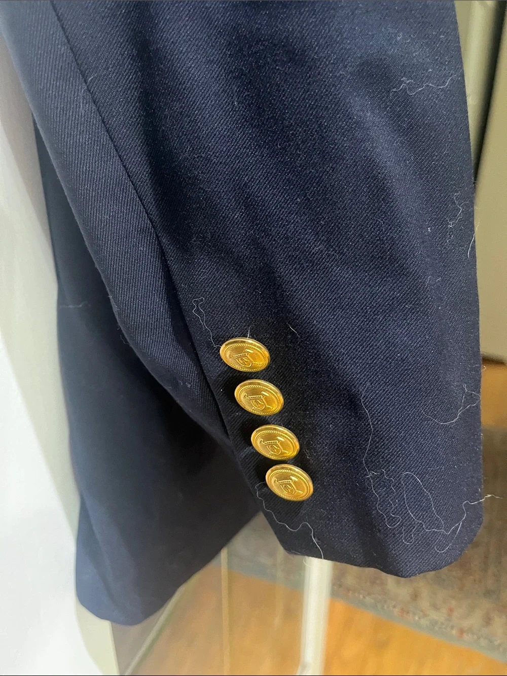 Ralph Lauren Classic Navy Sport Coat with Gold Buttons