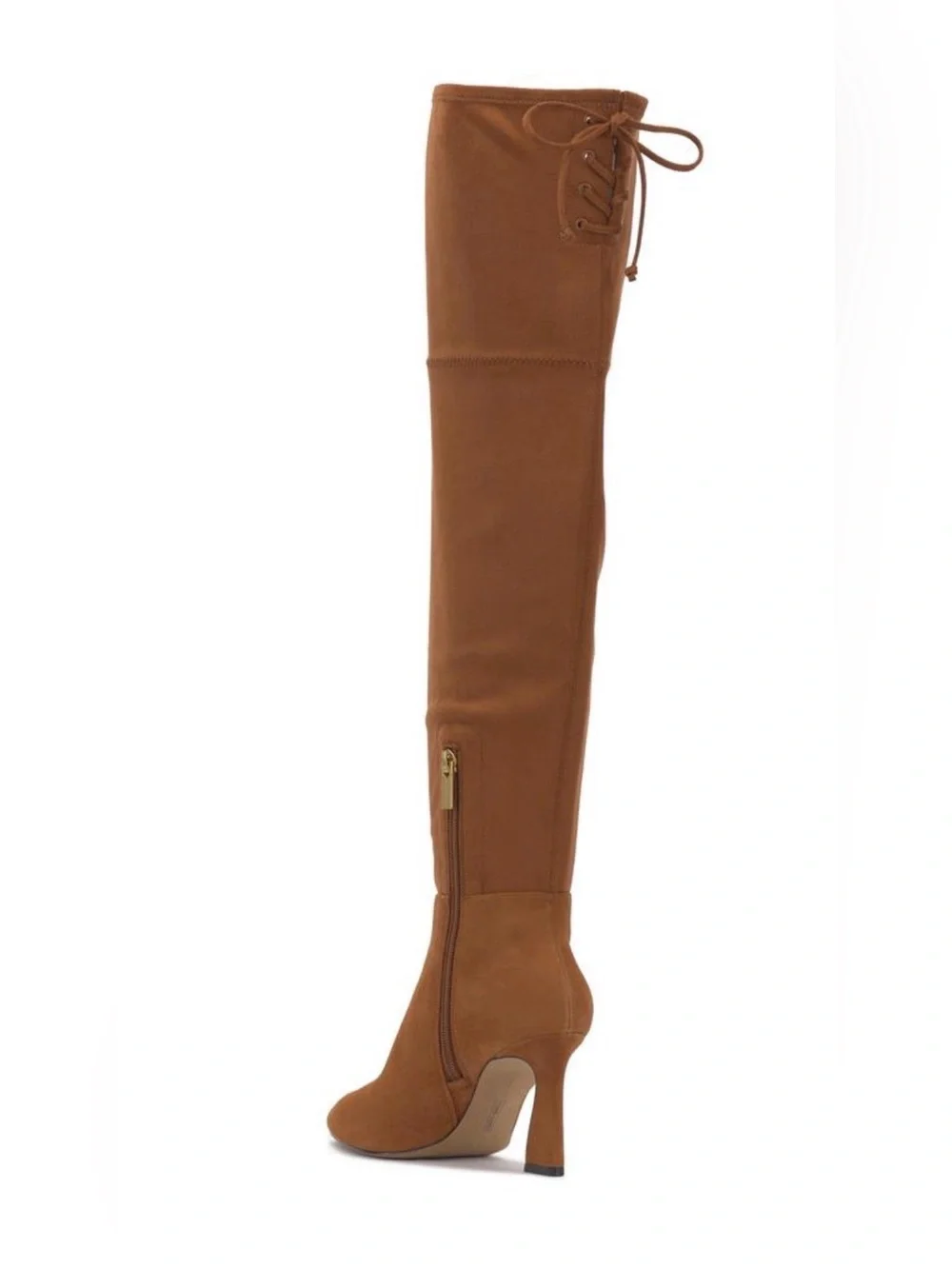 NIB Vince Camuto Tapala over the knee boot black suede 10 wide calf lace up