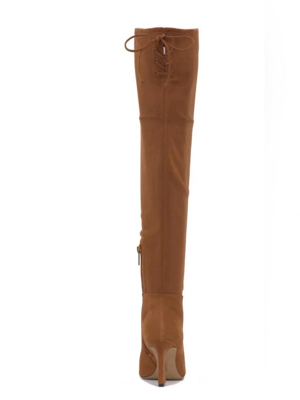 NIB Vince Camuto Tapala over the knee boot black suede 10 wide calf lace up