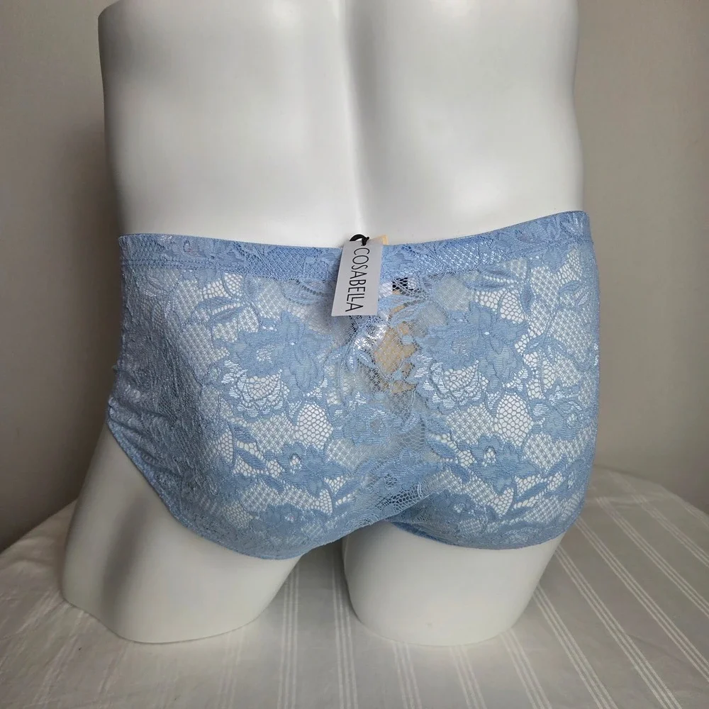 Cosabella Men Luxury Italian Floral Lace Comfort Micro Brief Designer Underwear