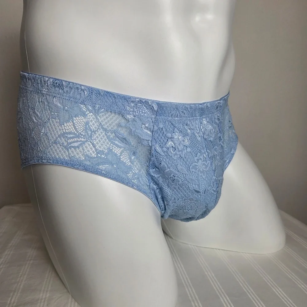 Cosabella Men Luxury Italian Floral Lace Comfort Micro Brief Designer Underwear