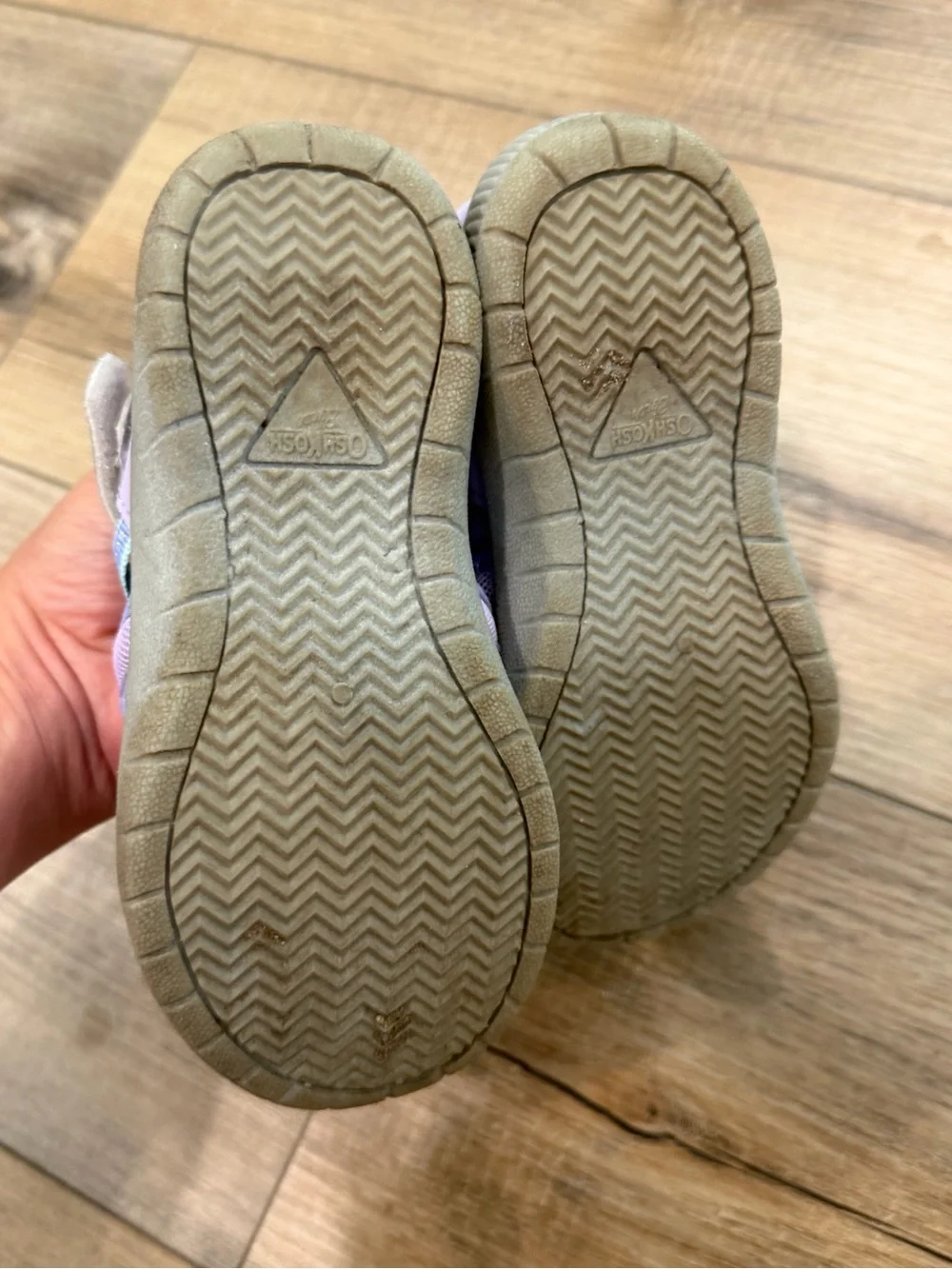 Kids' Lavender Active Sandal Sneakers with Mint Trim