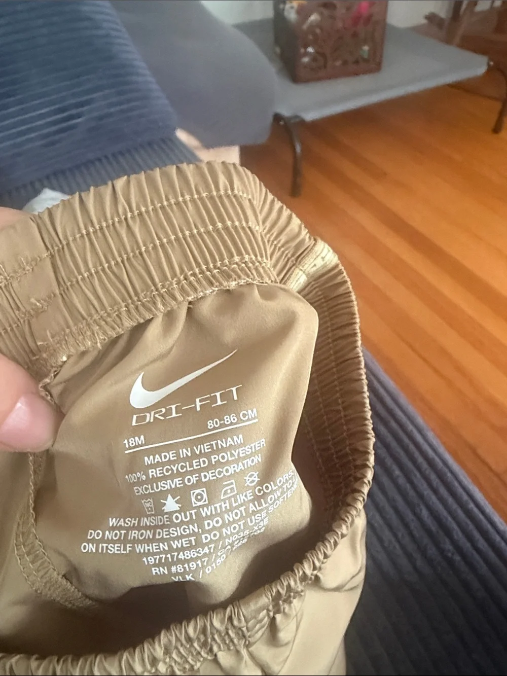 Nike shorts tan