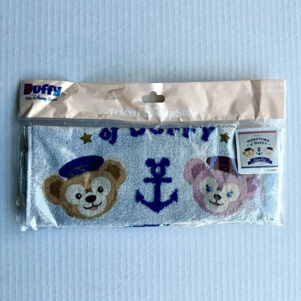 Tokyo DisneySea Duffy ShellieMay Disney Bear NEW Hand Towel‎ Personal Size Purse