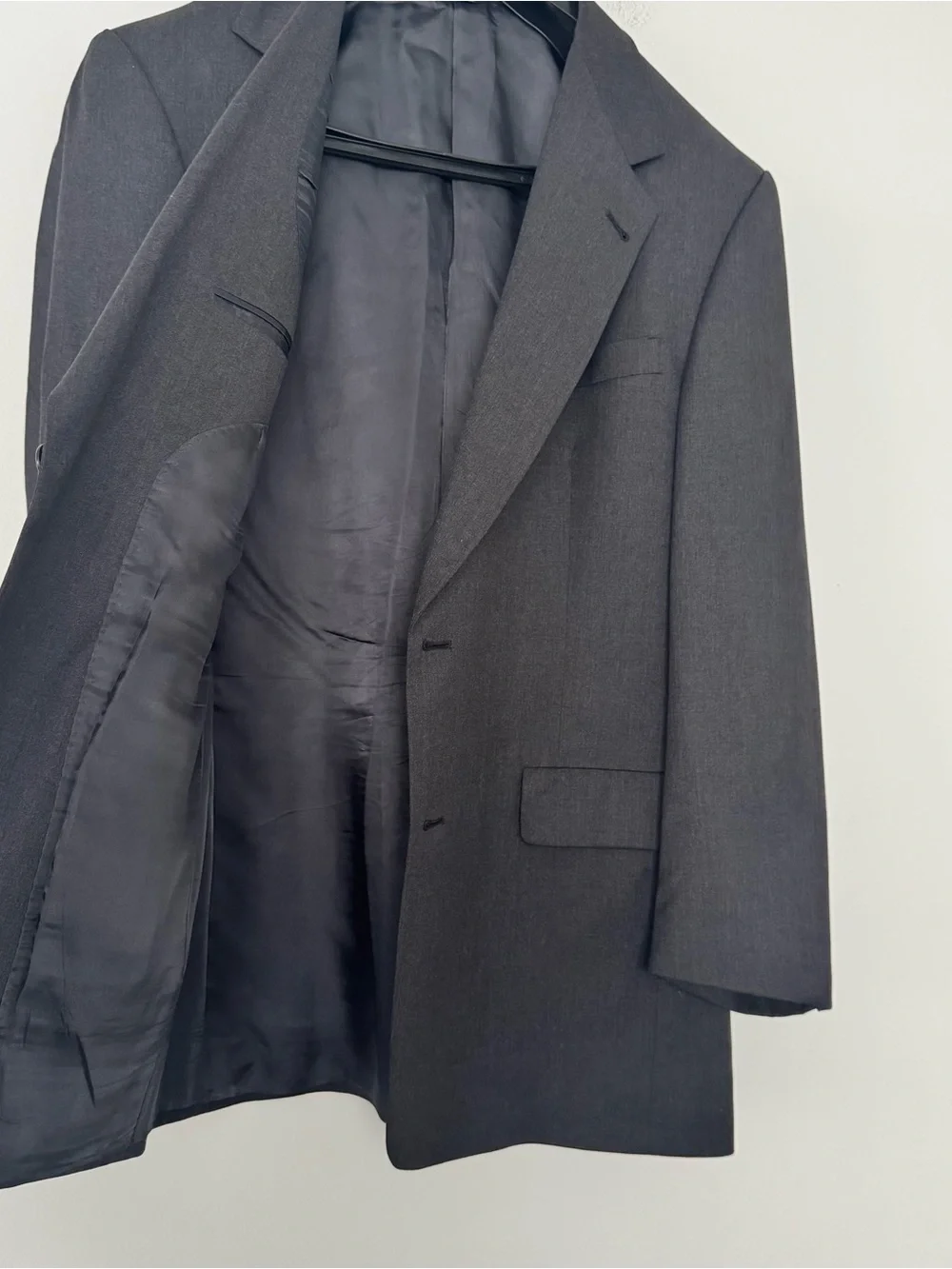 Hart Schaffner Marx gray breathable traditional
