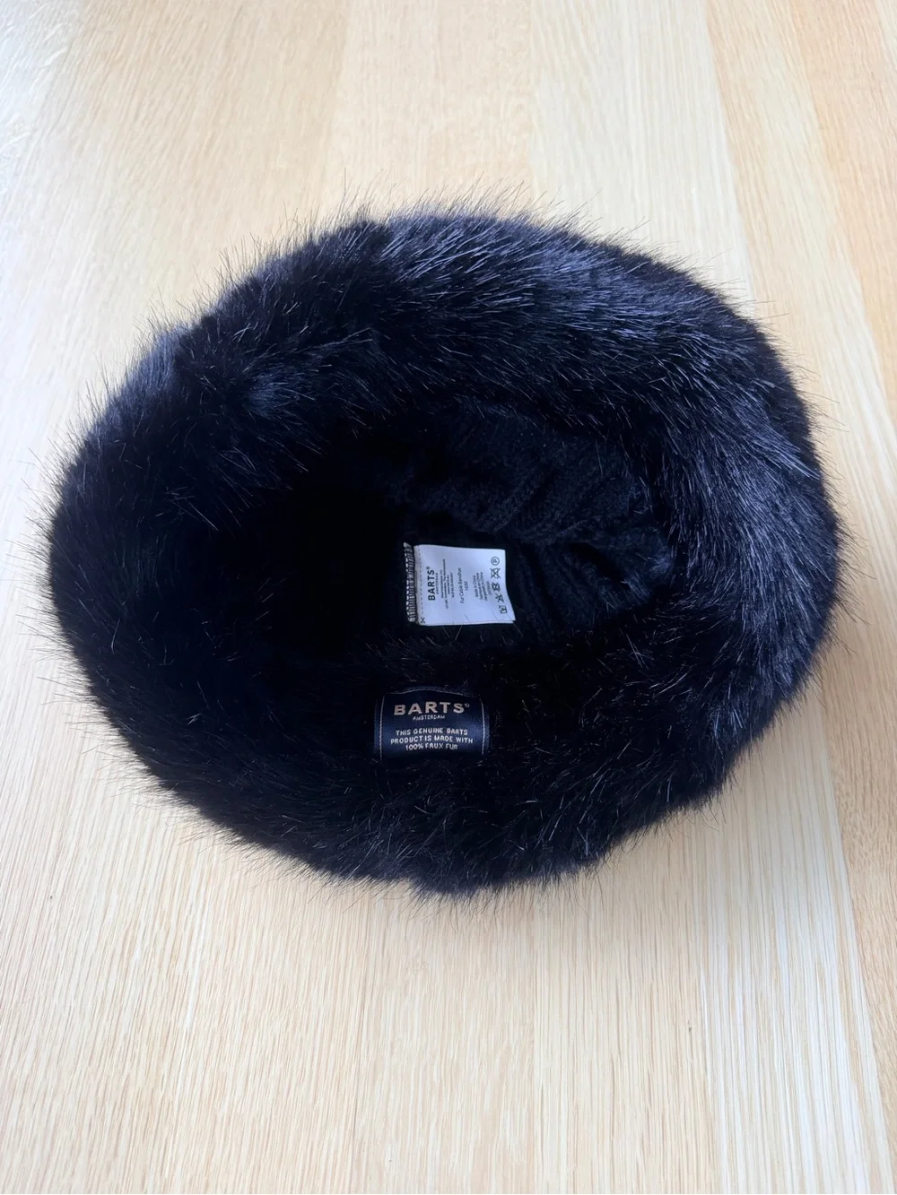 Barts Faux Fur Lined Cable Knit Hat