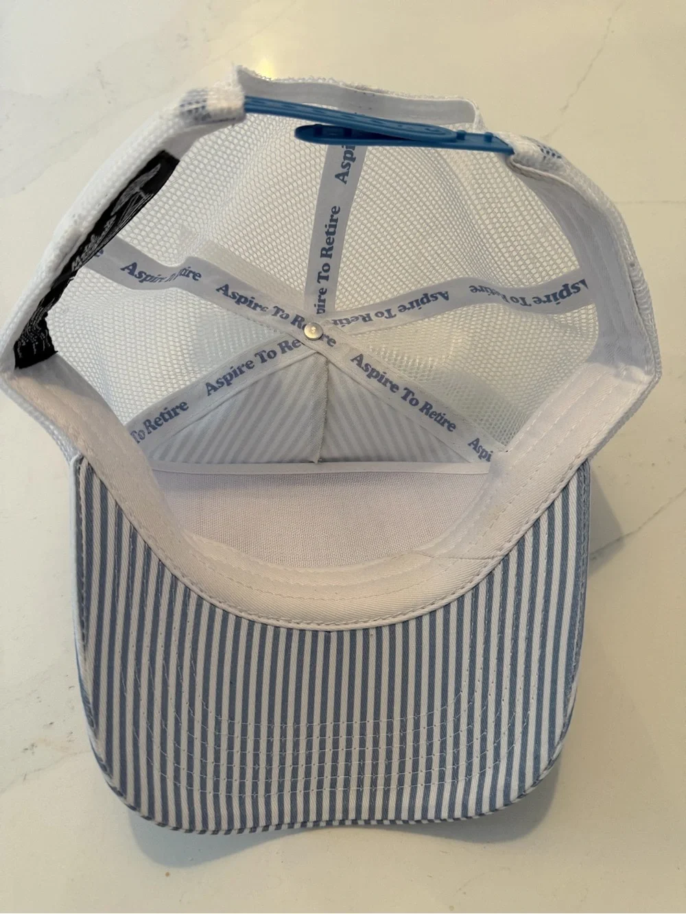 NEW Striped 'Motel Margarita' Patch Trucker Hat - unisex