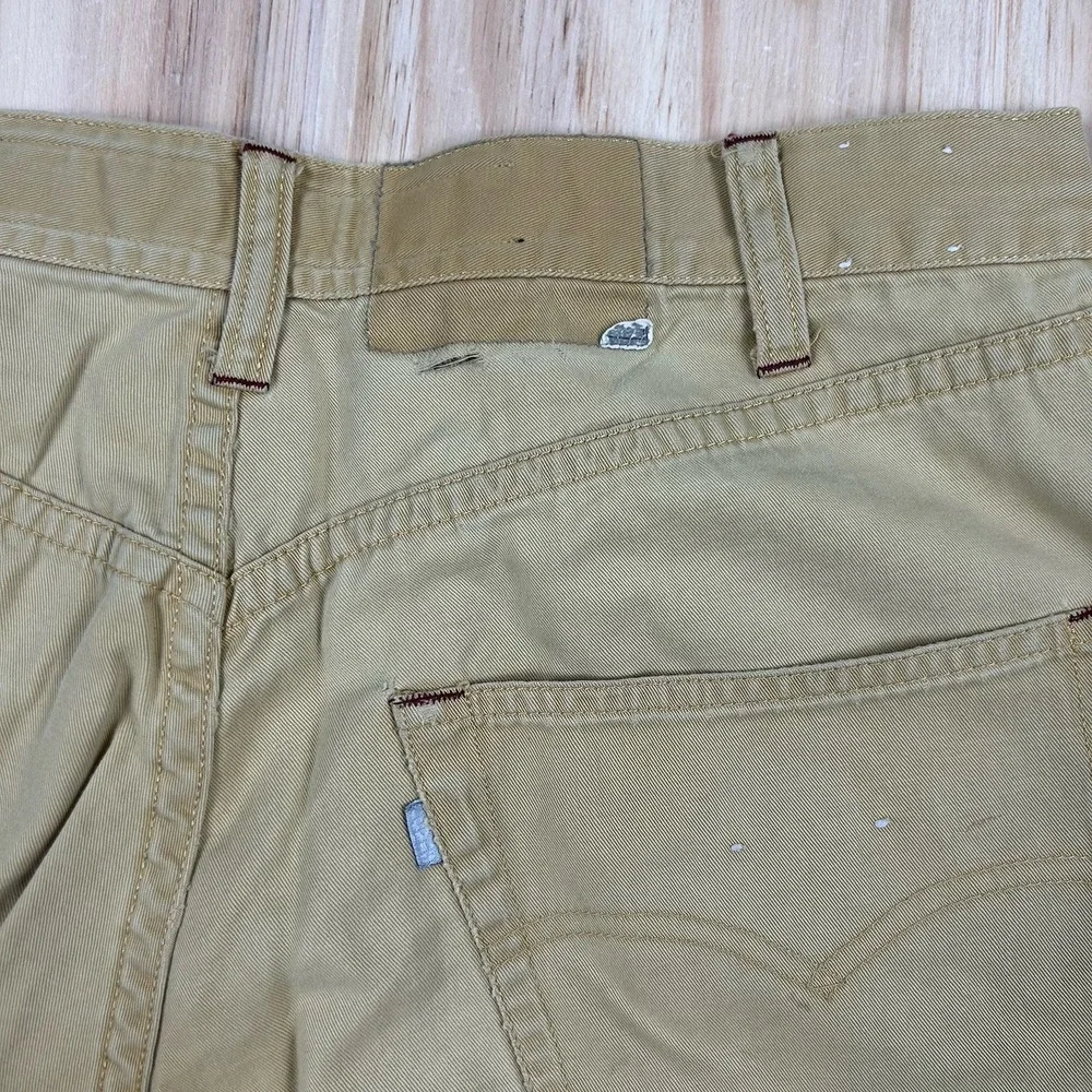 VTG Levi's Silvertab Shorts Men‎ FITS 32Mustard Yellow Thrashed Distress Worn