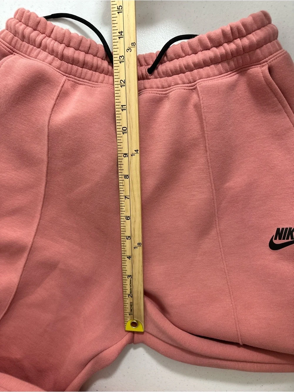 Nike Kids Coral Pink Sweatpants with Black Logo