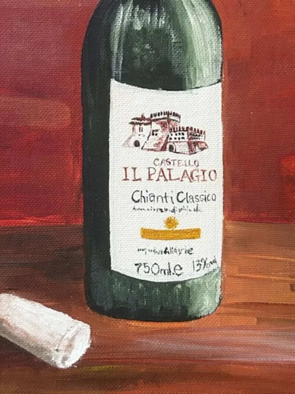 N/A painted wine cork