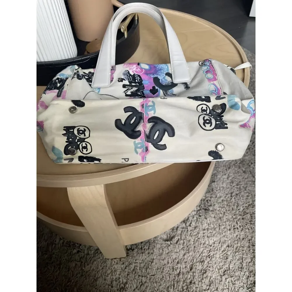 CHANEL graffiti tote