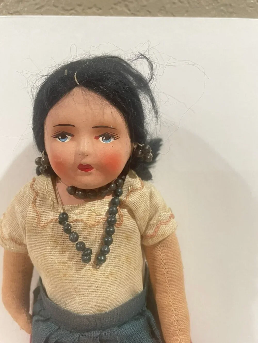 Vintage Composition and Cloth Mexican 12