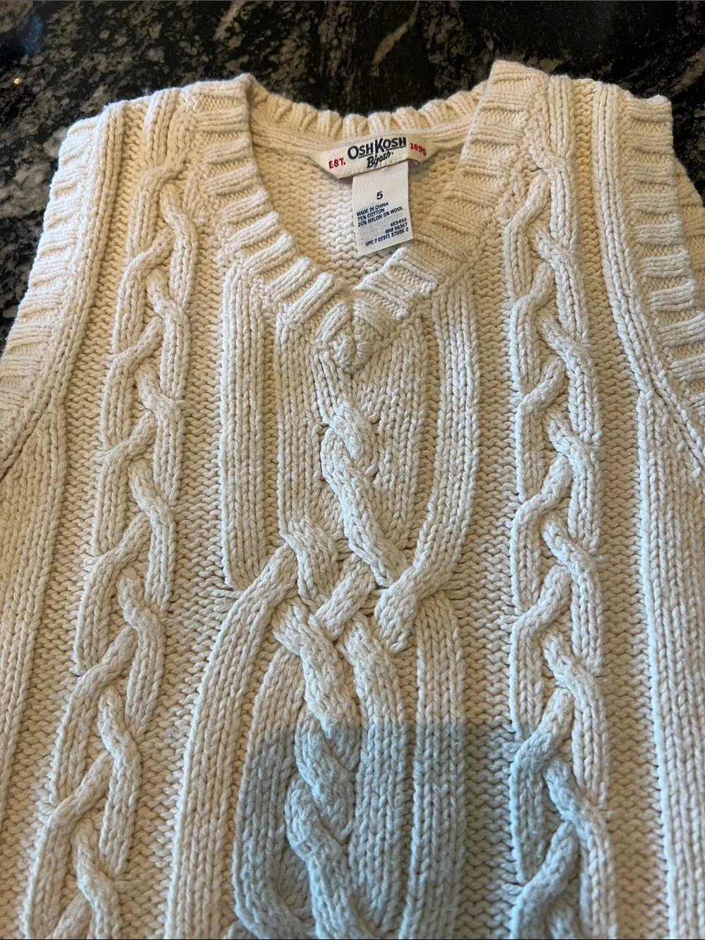 OshKosh Bgosh sleeveless cream