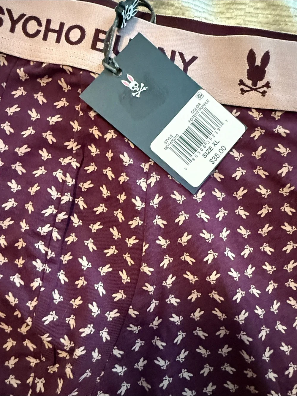 Psycho Bunny elastic fabric boxer