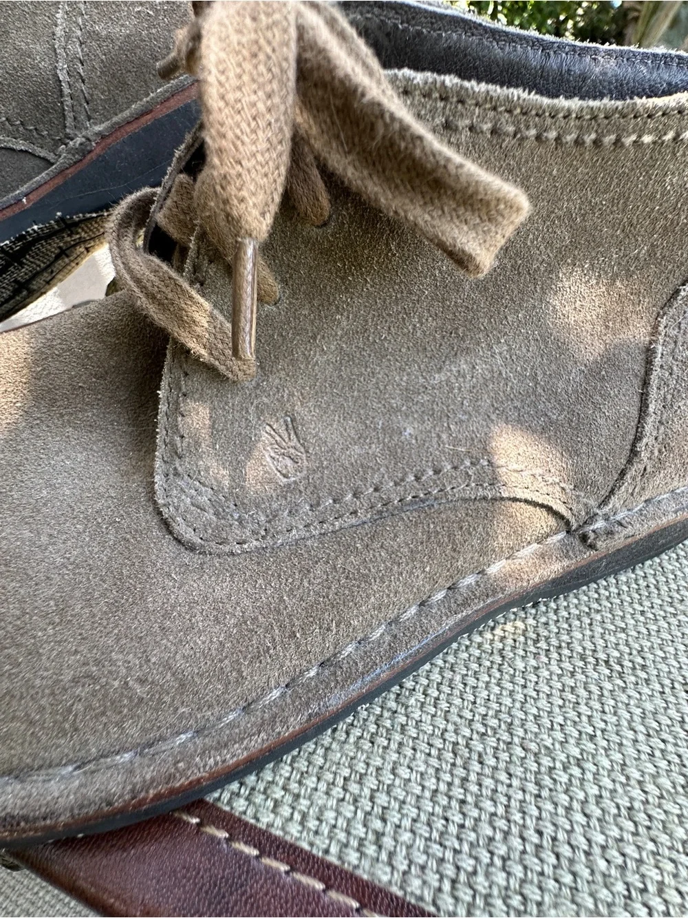 John Varvatos, Men’s Suede Chukka Boots in Taupe/Brown - Casual Lace-Up