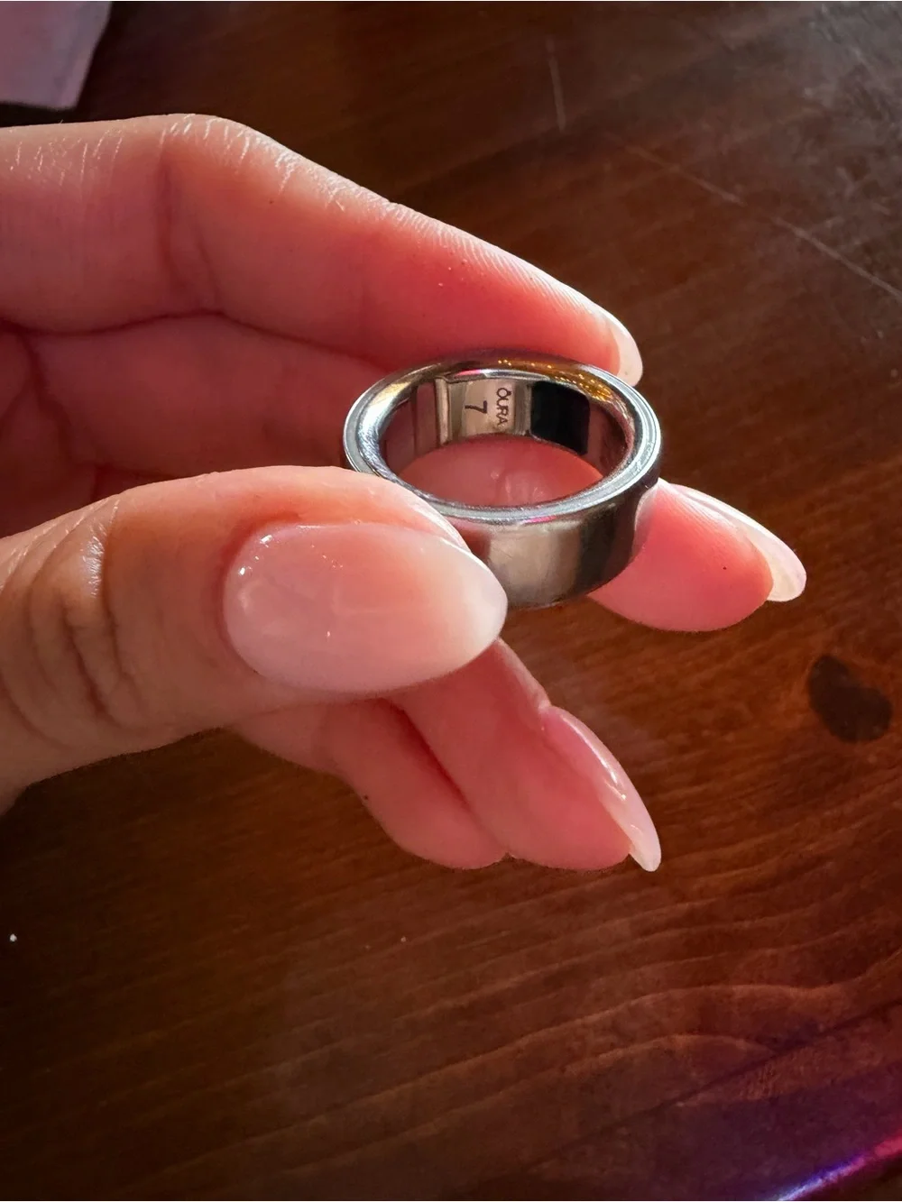 Oura Silver Smart Ring with Polished Finish