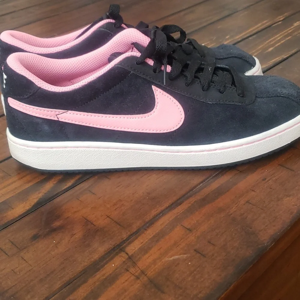 Nike black suede