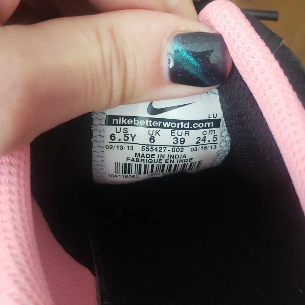 Nike black suede