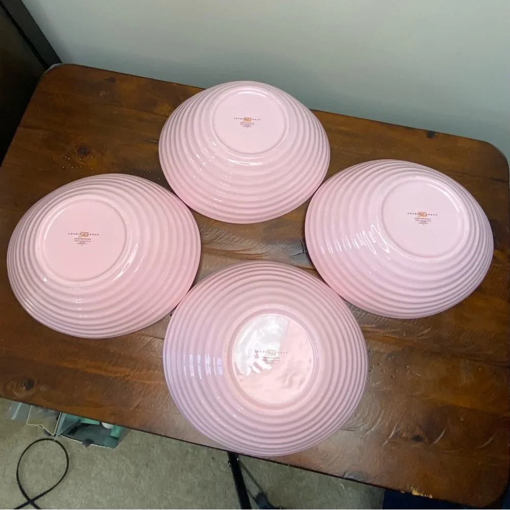 SOPHIE CONRAN Pink, Coupe Cereal Bowls set of (4)