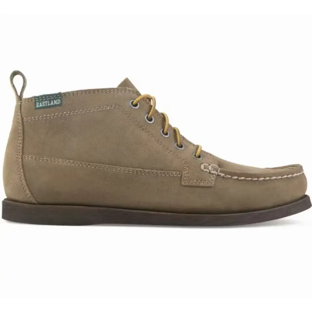 Eastland Mens Seneca Camp Moc Boots 13 NWT Tan Khaki Suede Lace Chukka Huckberry