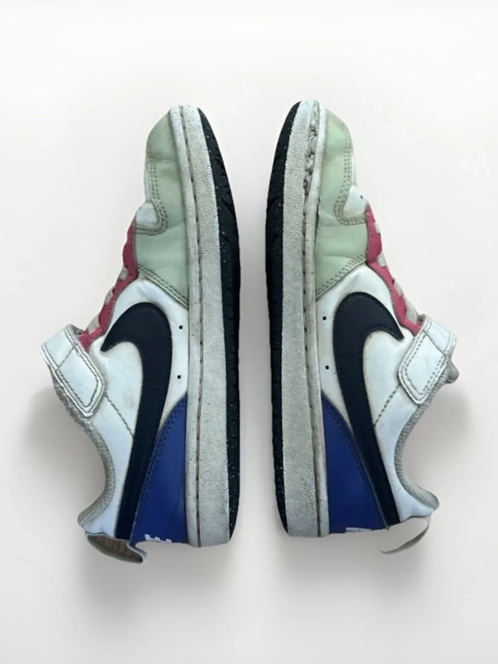 Nike Court Borough Low Recraft GS Kids Size 13C Honeydew Pink Ultramarine