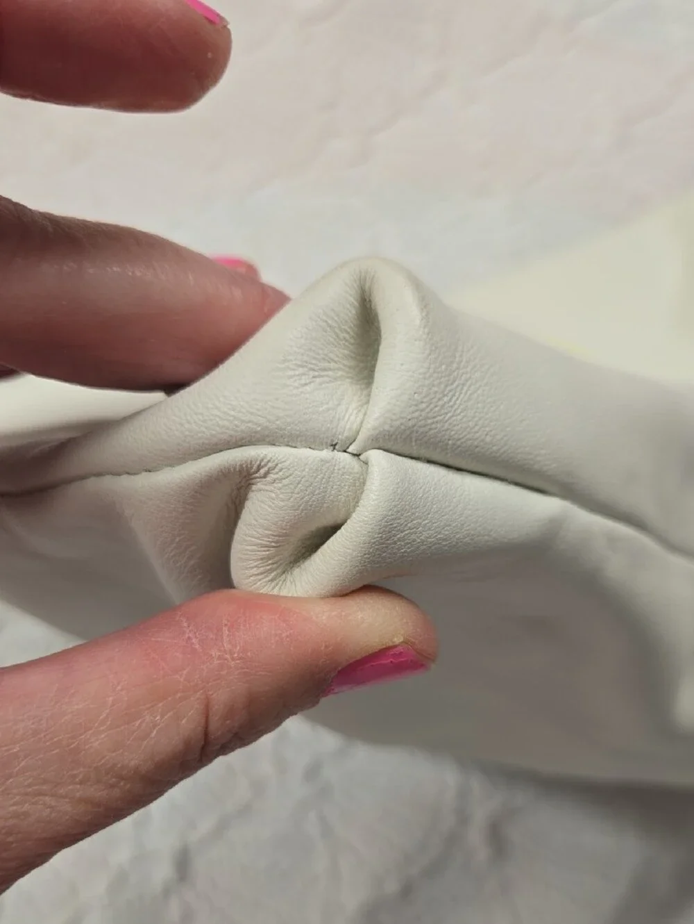 kate spade creme leather