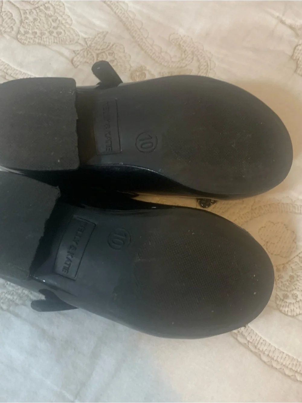 Kelly & Katie Girls' Black Patent Mary Jane Shoes with Bow size 10