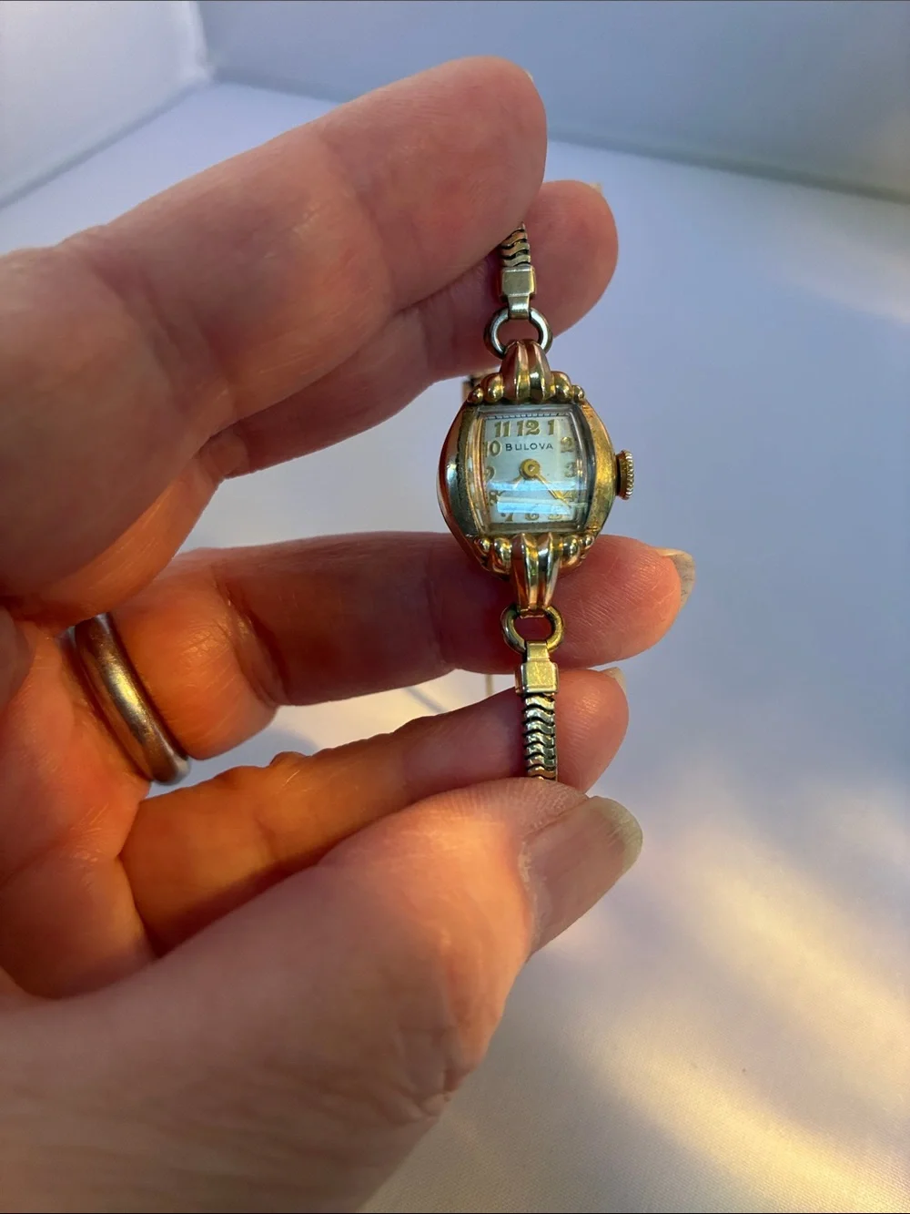 Bulova Gold Tone Women's Bracelet Watch with Champagne Dial