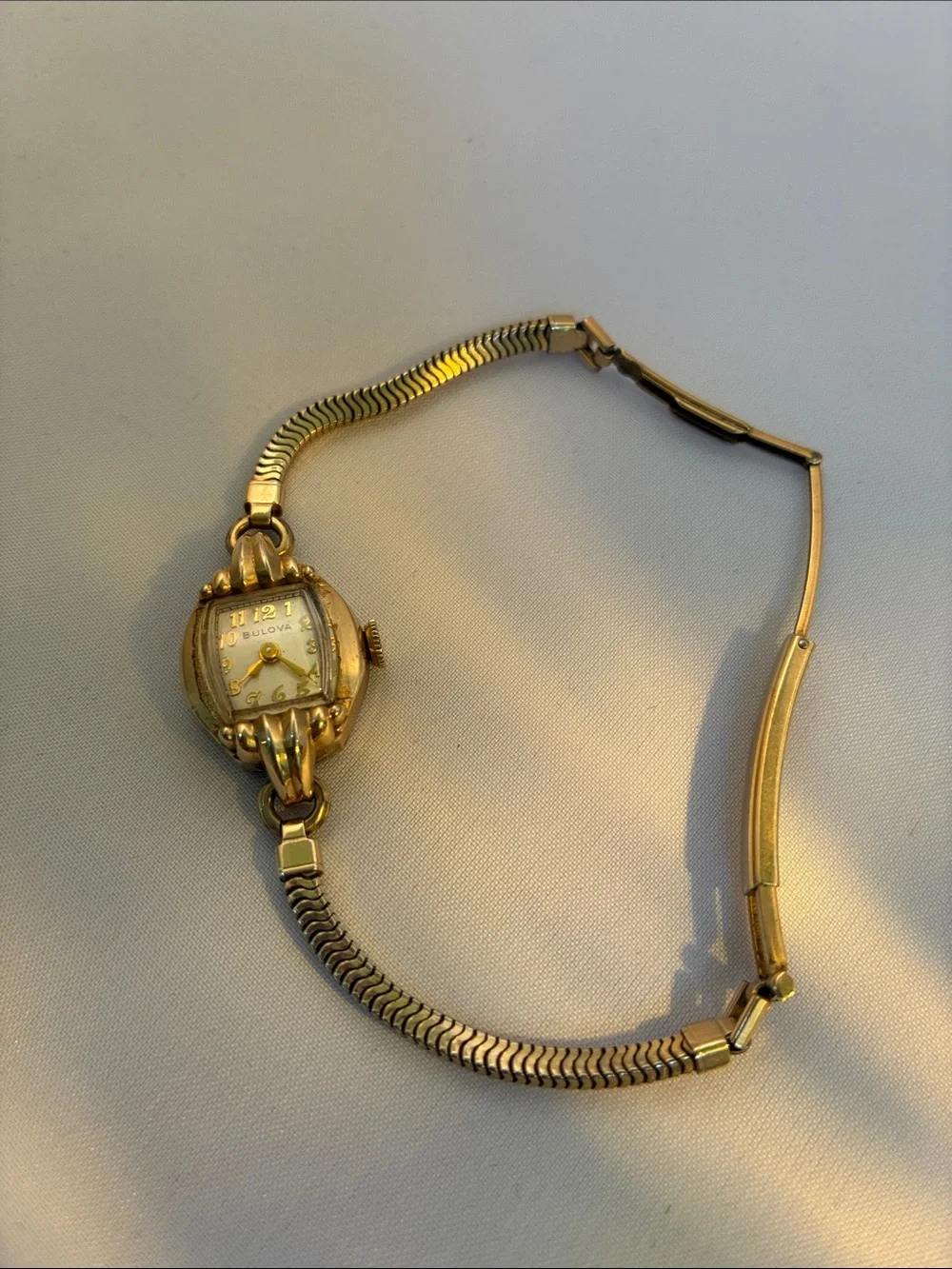 Bulova Gold Tone Women's Bracelet Watch with Champagne Dial