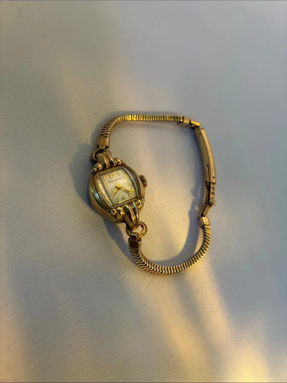 Bulova Gold Tone Women's Bracelet Watch with Champagne Dial