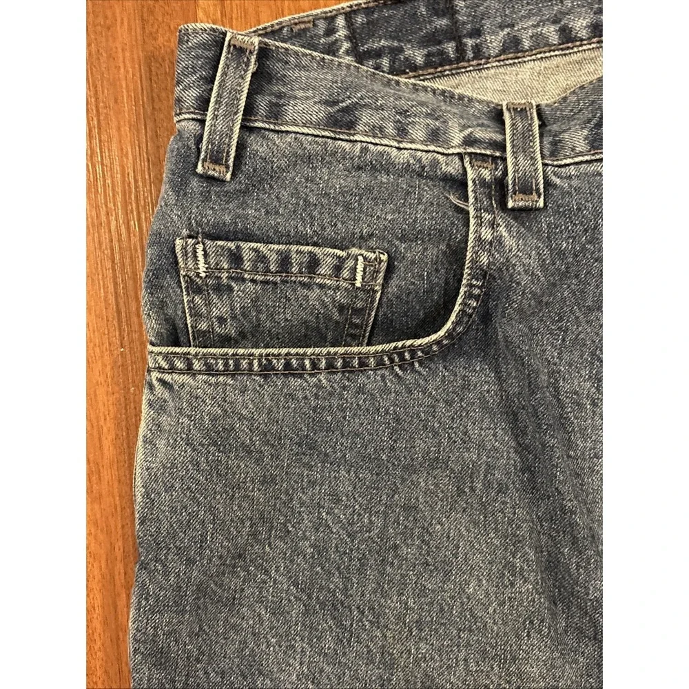 Vintage Levi's Silvertab Loose Fit Baggy Blue Denim Jeans 36x32 Made In USA