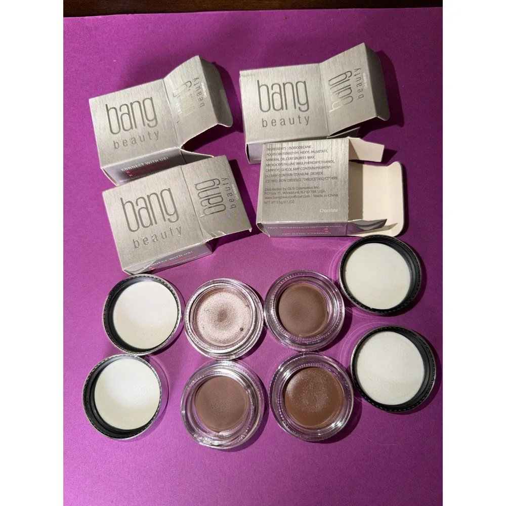 Bang Beauty Gel Eyeliner Chocolate 3.5g Pot Creamy Matte Longwear 4-Pack Set