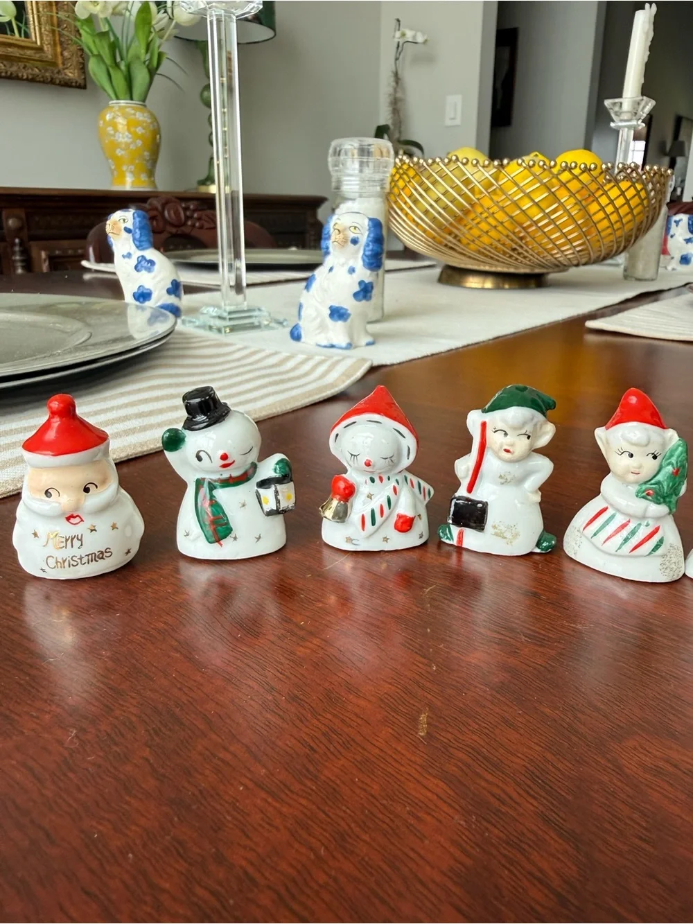 Vintage Christmas Placecard Holders - Set of 8 - Made in Japan