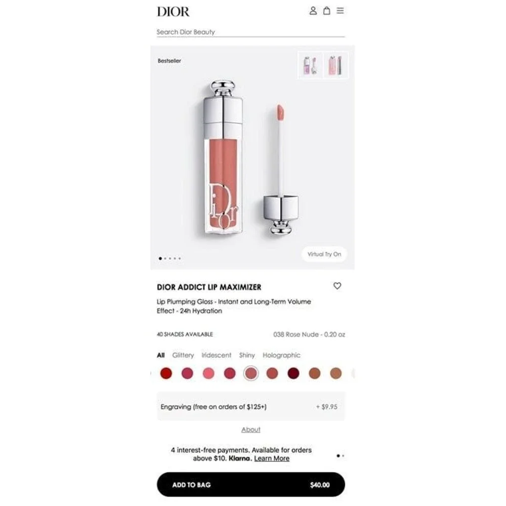 Dior oil if effect