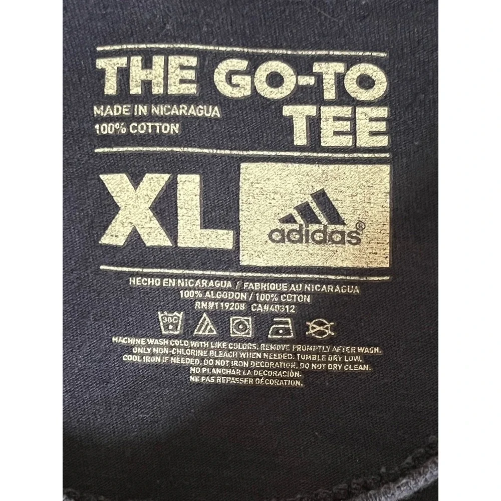 Adidas Michigan Wolverines Men's XL We Work Graphic T-Shirt Navy Blue