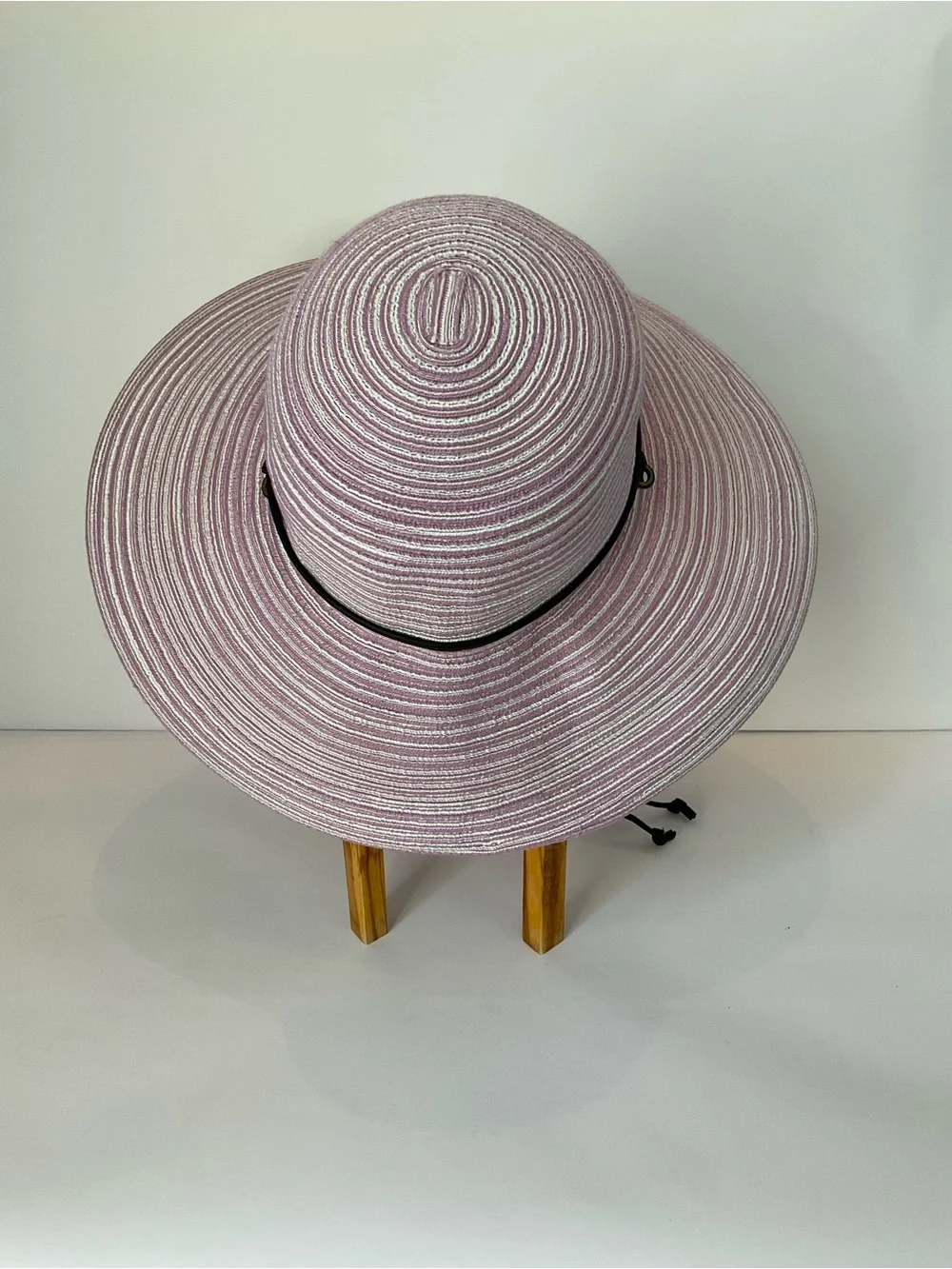Sloggers Lavender-Striated Wide Brim Sun Hat with Black Band
