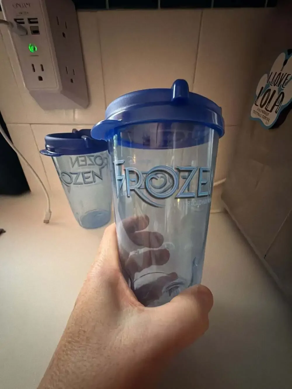 Set of 2 Disney Frozen The Broadway Musical Souvenir Tumbler Cups