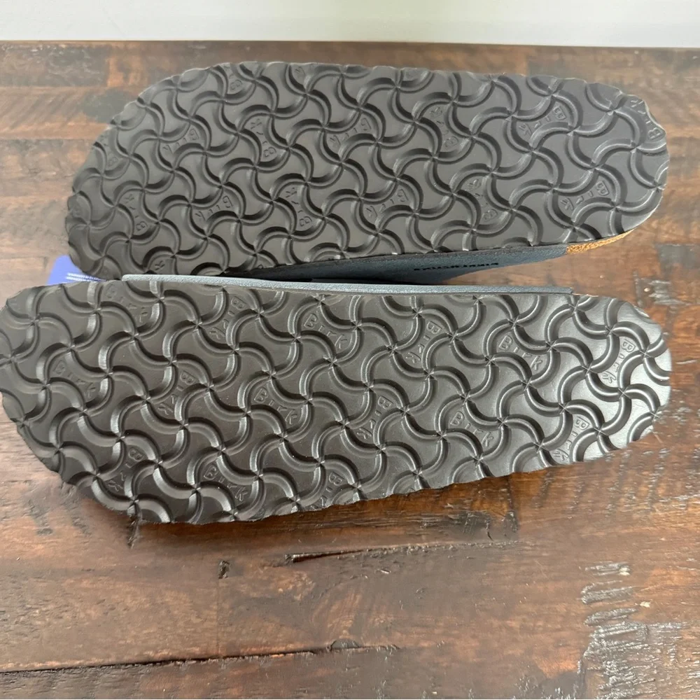 Birkenstock NWT Arizona Double Buckle Sandals in Basalt Gray L11, M9, EU 42