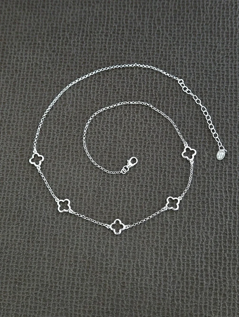 Mia Fiore Stationary Silver🤍 Open Clovers🍀 Necklace - NWT