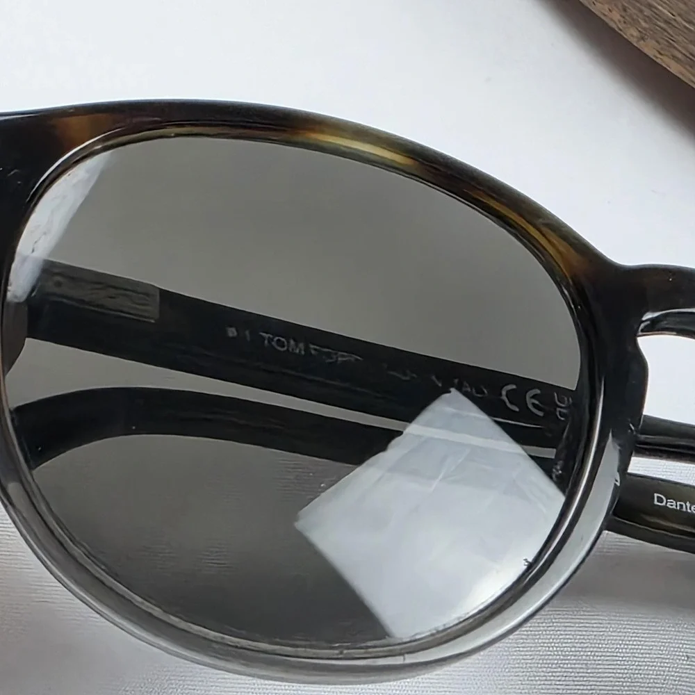 Tom Ford TF834 Dante 56A Sunglasses Mens 50-21-145 Brown Tortoise Gray Italy