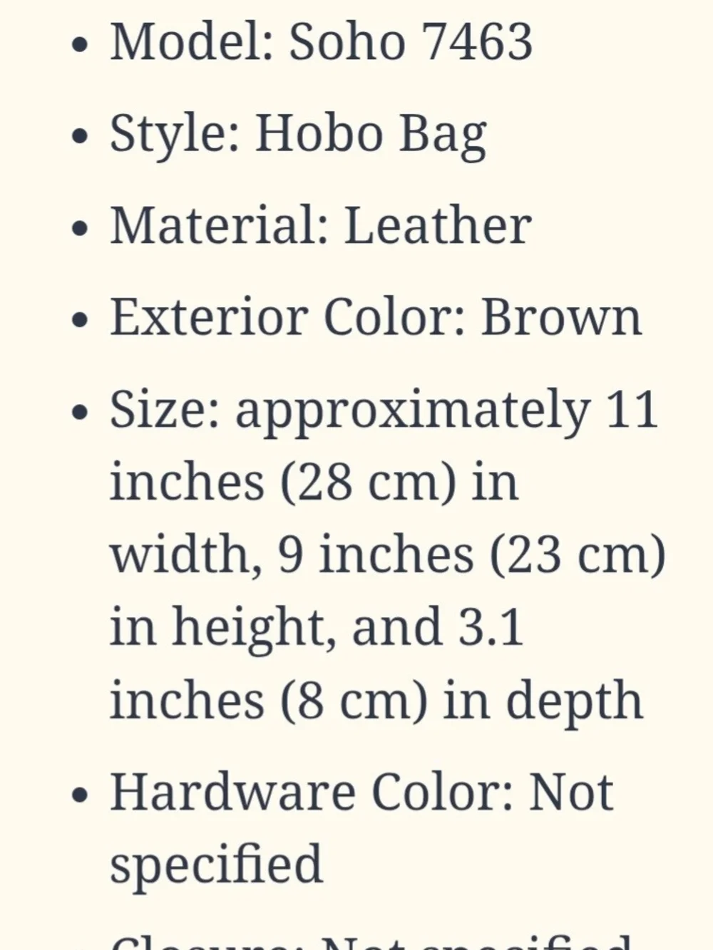 Coach leather hobo