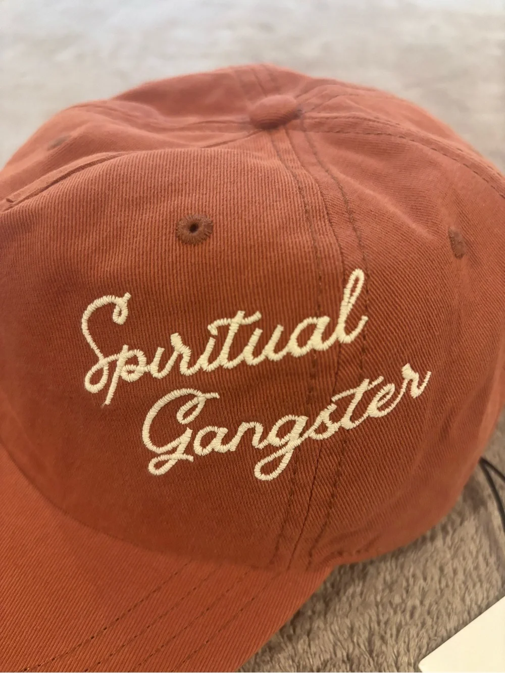 NWT Spiritual Gangster High Vibration Living Burnt Orange Baseball Hat