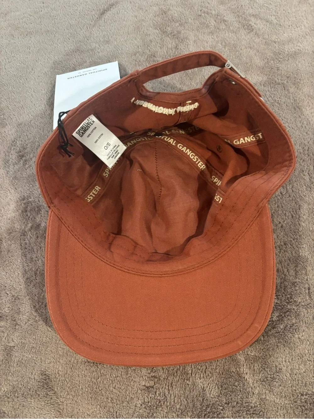 NWT Spiritual Gangster High Vibration Living Burnt Orange Baseball Hat
