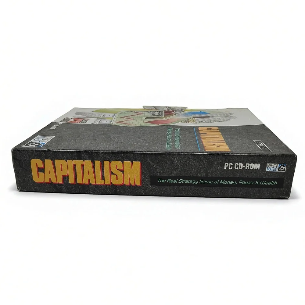 Interactive Magic Capitalism PC Game 1995 Big Box DOS Strategy Simulation 90s