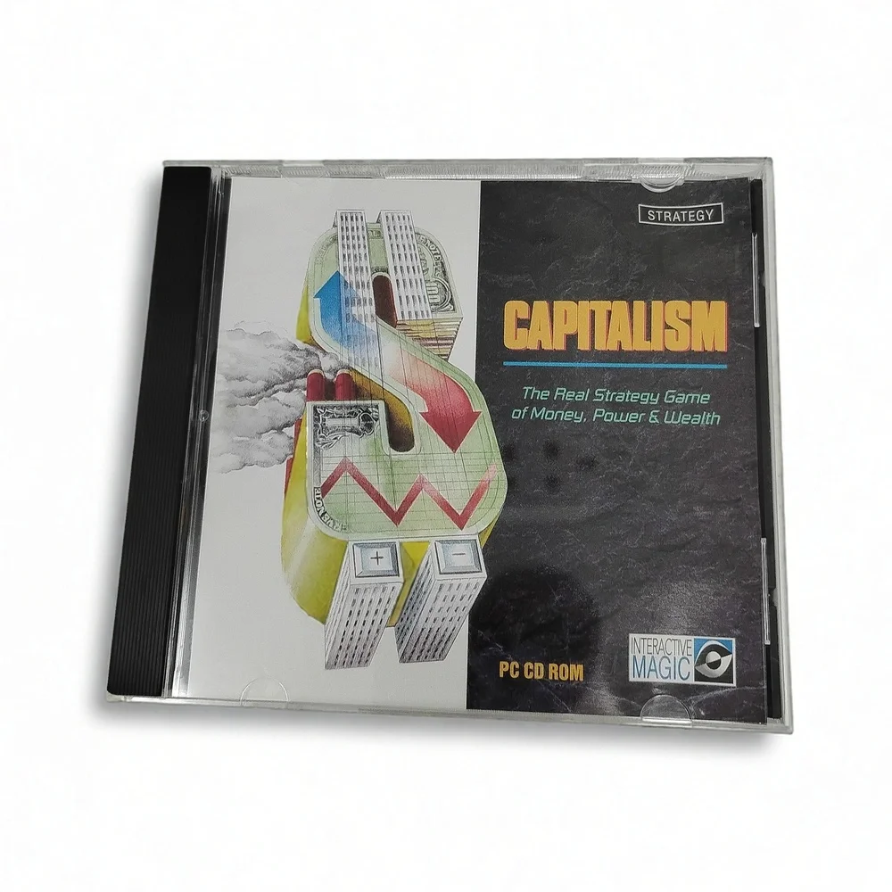 Interactive Magic Capitalism PC Game 1995 Big Box DOS Strategy Simulation 90s