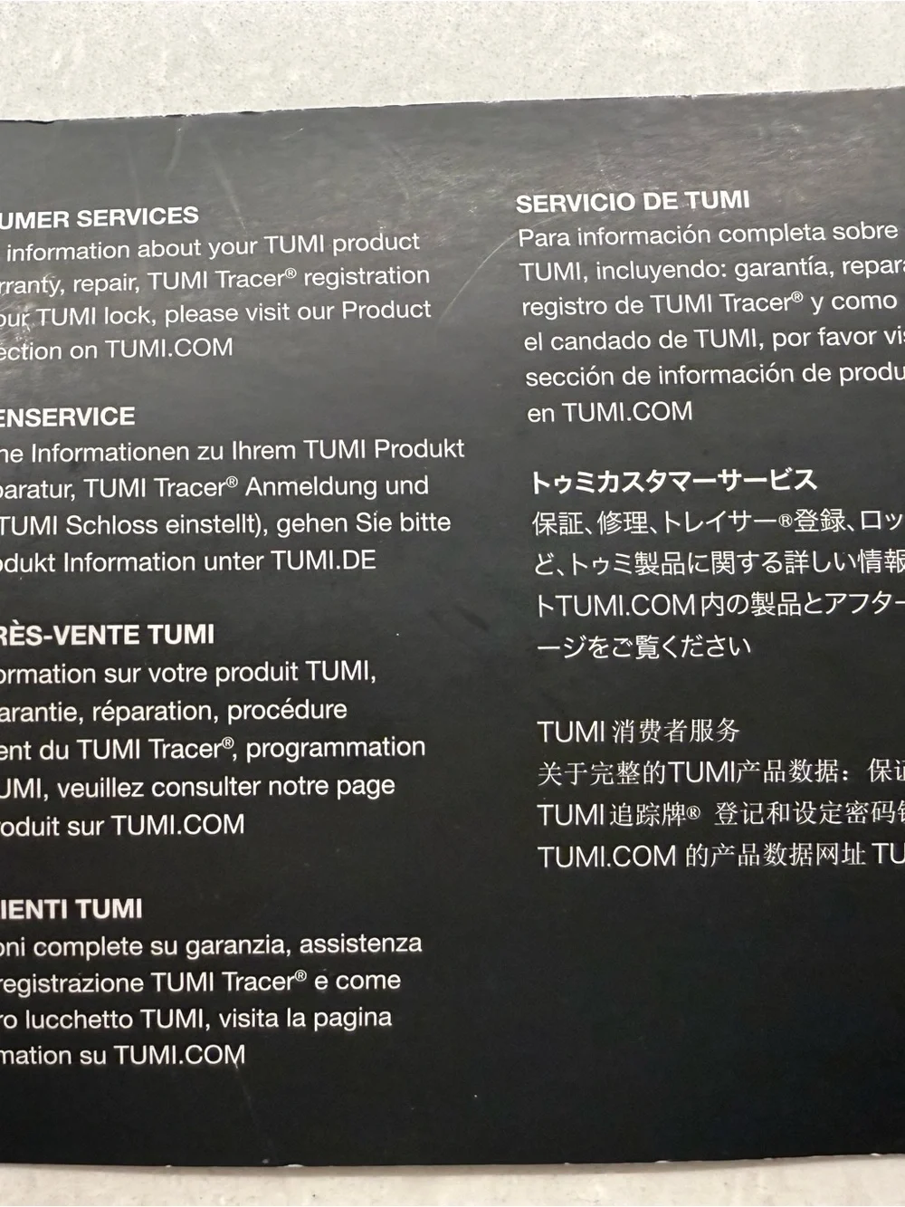 Tumi authentic “elise”