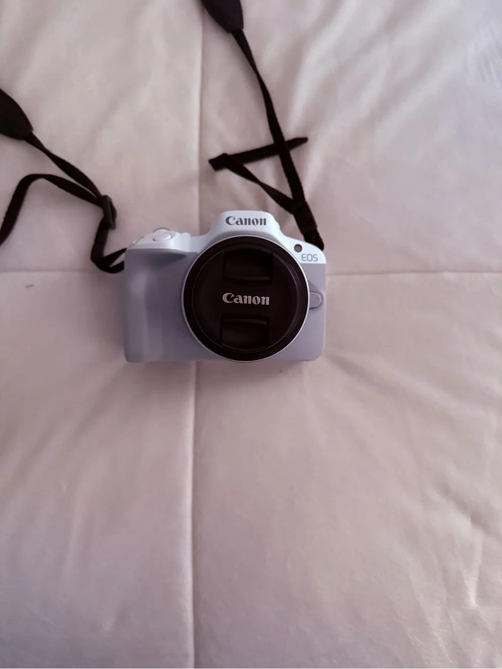 Canon EOS R50 White Mirrorless Camera + RF-S 18-45mm Lens | Like New