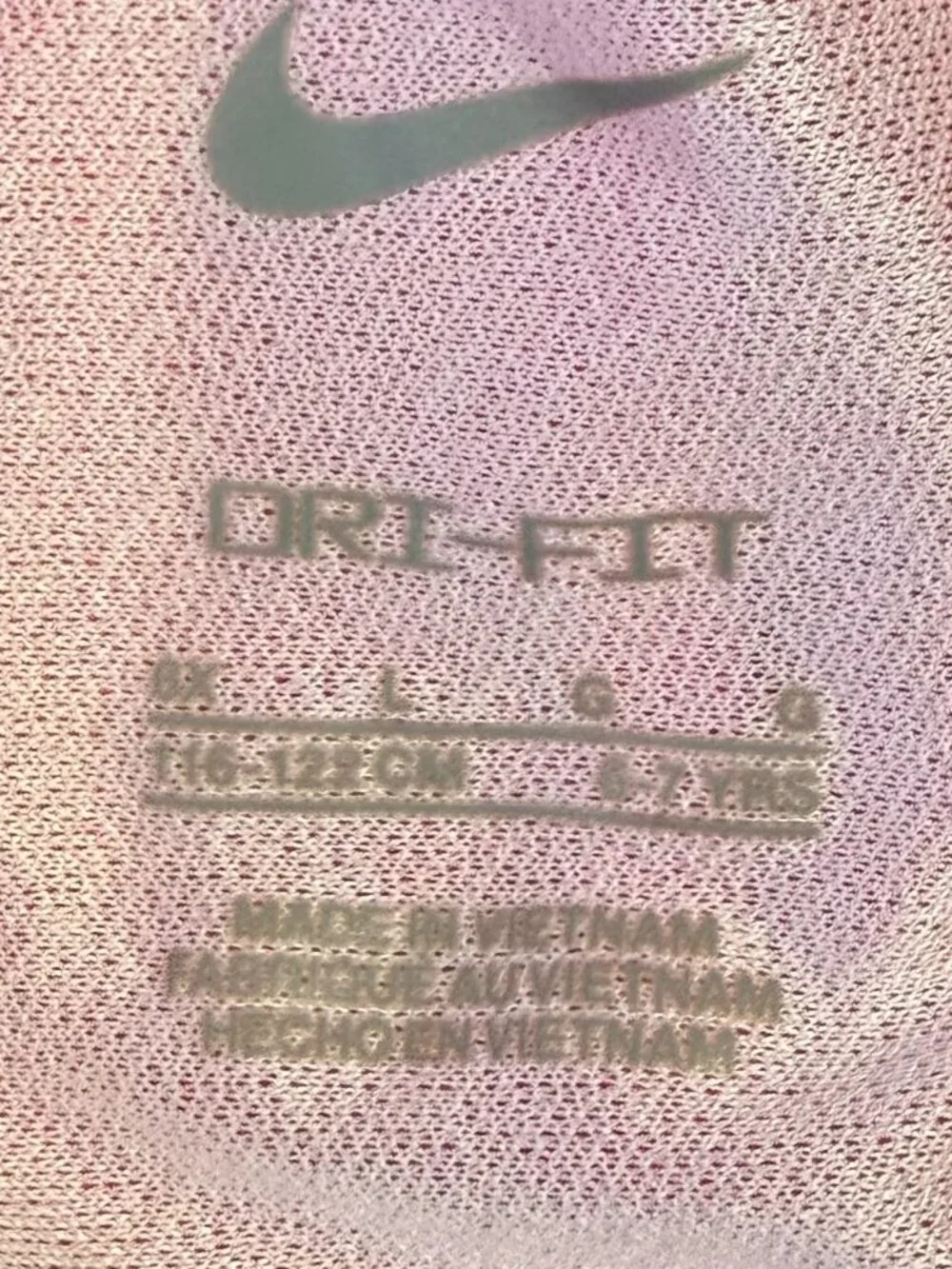 Nike Dri-FIT Tempo Pink Running Shorts Girls Youth XS 6-7