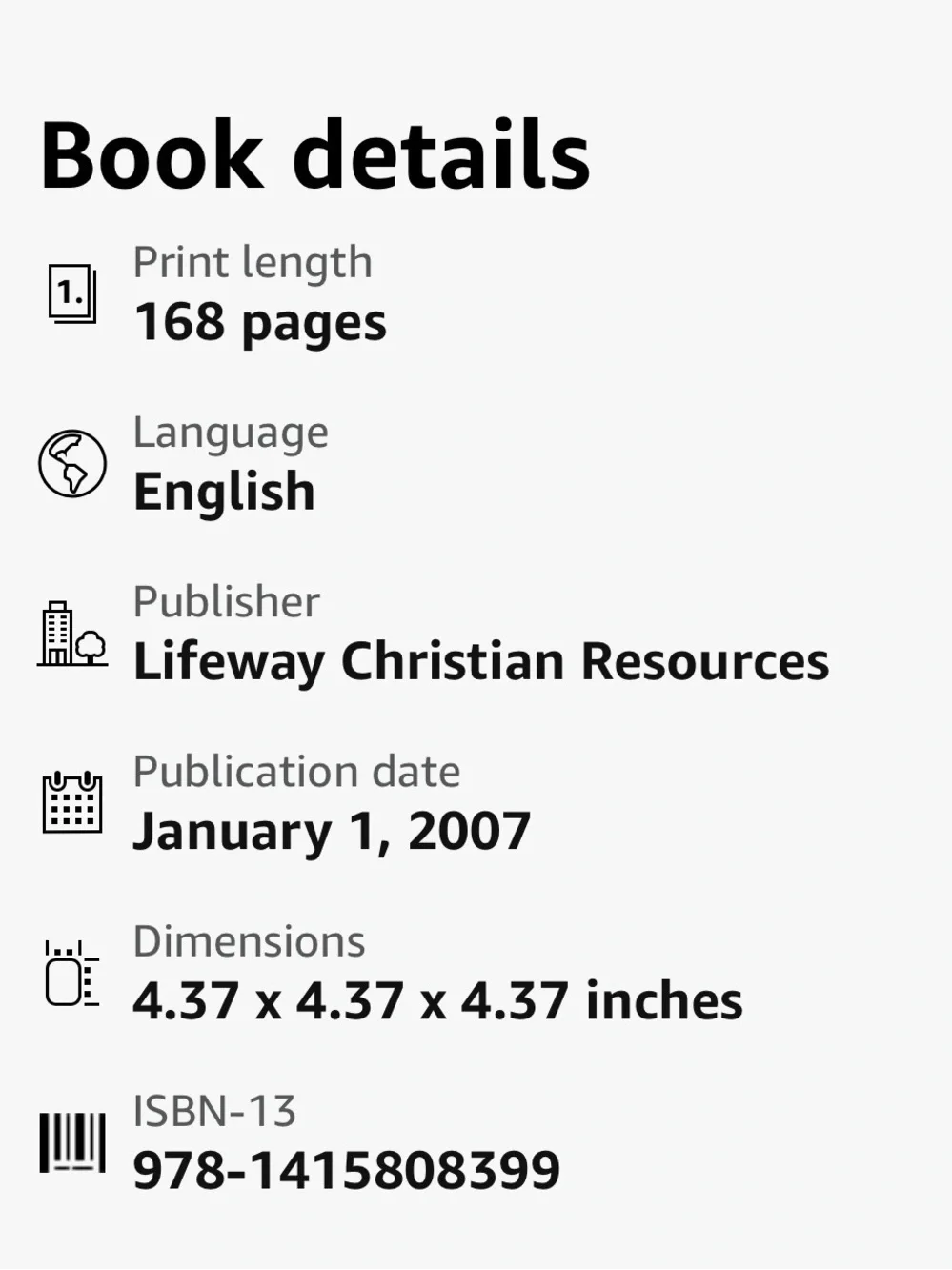 Lifeway unused from work